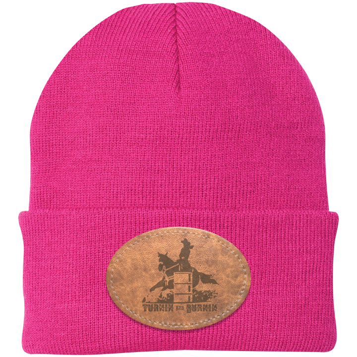TURNIN AND BURNIN ON LEATHER CP90 Knit Cap - Patch