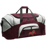 TENNESSEE WALKING HORSE DESIGN 3 JMD (RED PLAID) BG99 Colorblock Sport Duffel