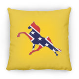 Rebel on the Rail Tennessee Walking Horse Performance ZP14 Small Square Pillow