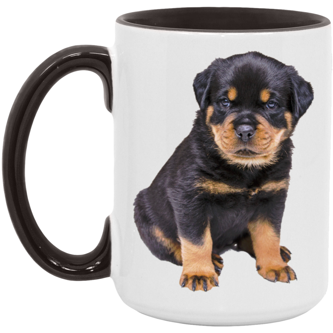 ROTTY PUPPY 1 AM15OZ 15oz. Accent Mug
