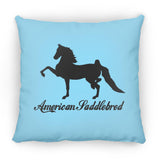 American Saddlebred 2 (black) ZP14 Small Square Pillow