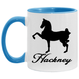 HACKNEY DESIGN 1 (black) 4HORSE AM11OZ 11 oz. Accent Mug