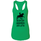 HAPPILY EVER AFTER (TWH Pleasure) Blk NL1533 Ladies Ideal Racerback Tank