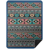 AZTEC 1 BSHL Premium Black Sherpa Blanket 60x80