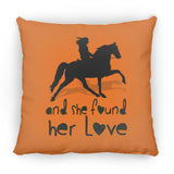 SHE FOUND HER LOVE (TWH pleasure)Bblack art ZP18 Large Square Pillow