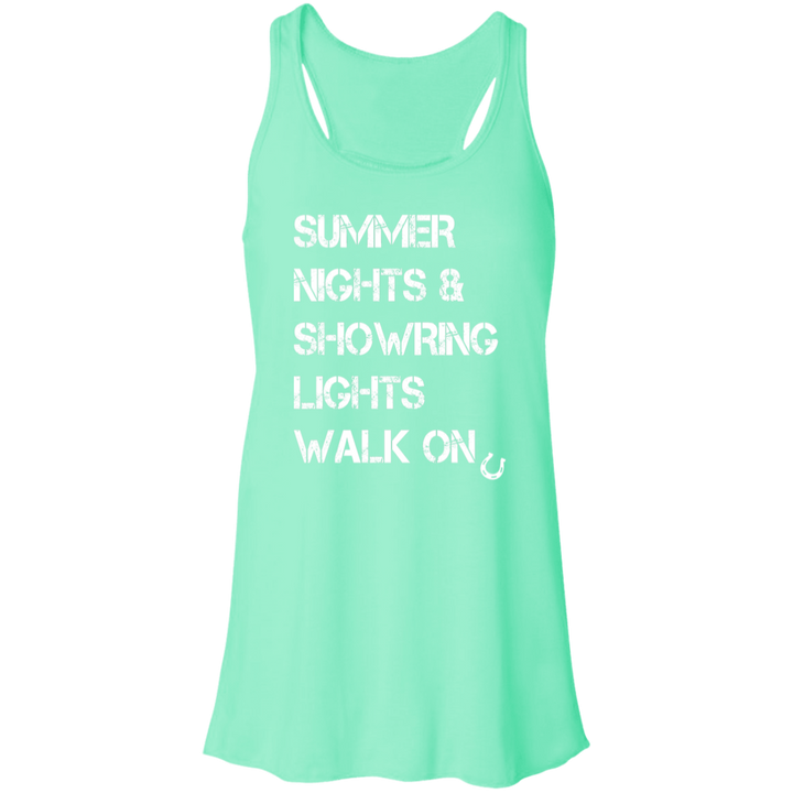 Summer Nights Showring Lights Walk On B8800 Flowy Racerback Tank