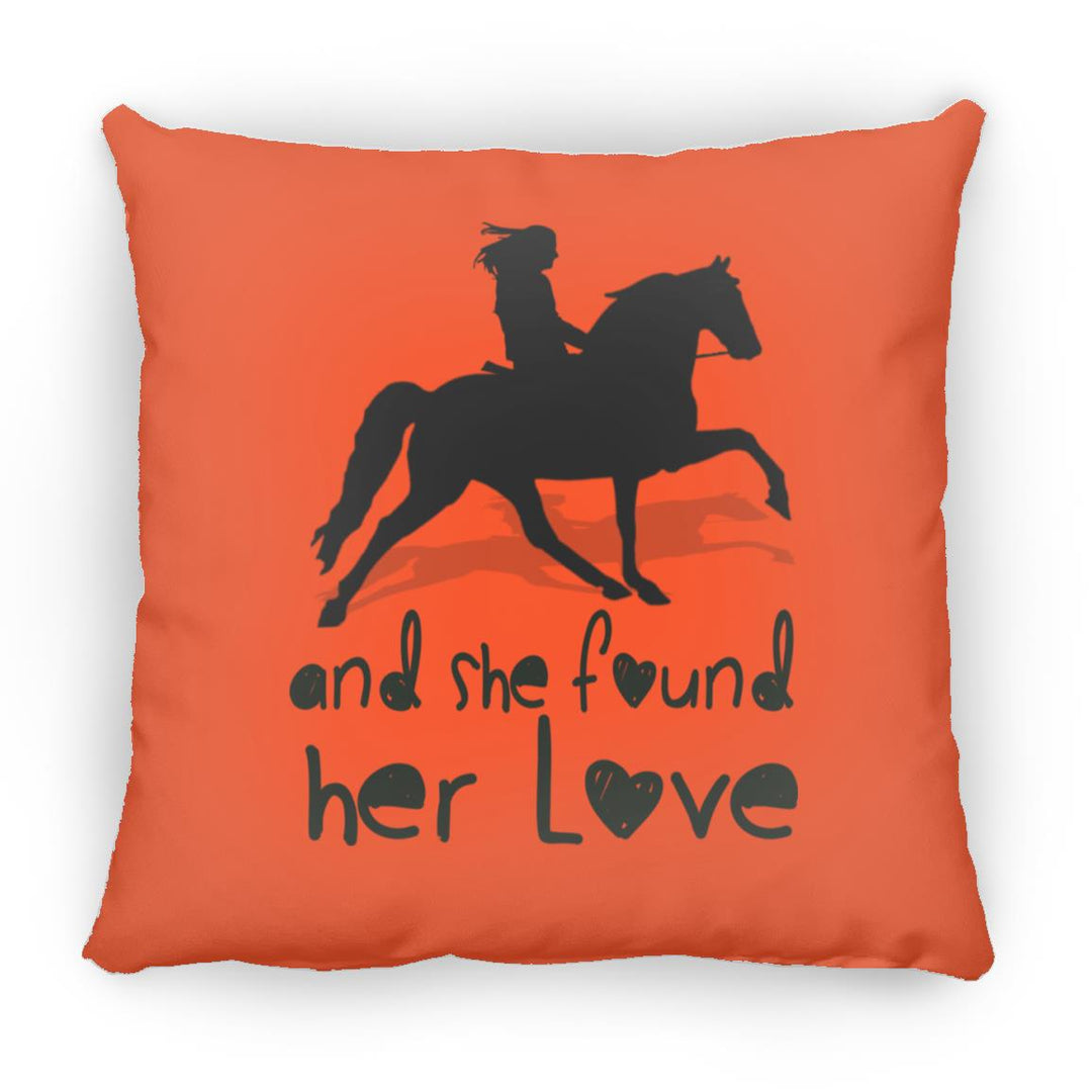 SHE FOUND HER LOVE (TWH pleasure)Bblack art ZP14 Small Square Pillow