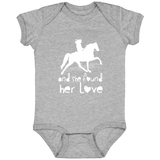 SHE FOUND HER LOVE (TWH pleasure) white art 4424 Infant Fine Jersey Bodysuit