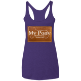 MY PONY NASHVILLE BRAND NL6733 Ladies' Triblend Racerback Tank