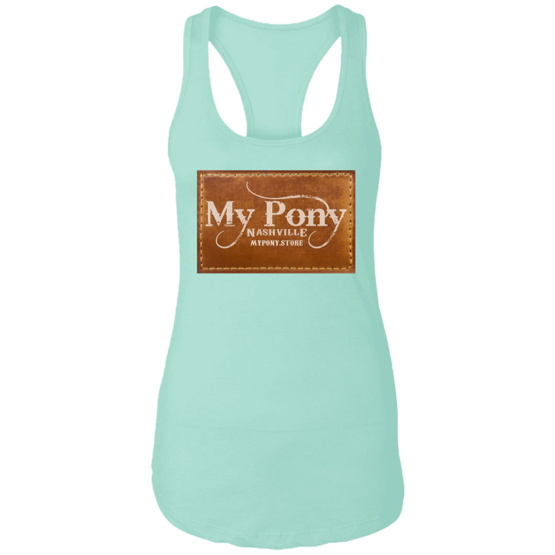 MY PONY NASHVILLE BRAND NL1533 Ladies Ideal Racerback Tank