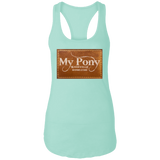 MY PONY NASHVILLE BRAND NL1533 Ladies Ideal Racerback Tank