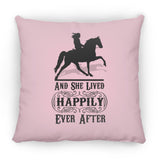 HAPPILY EVER AFTER (TWH Pleasure) Blk ZP14 Small Square Pillow