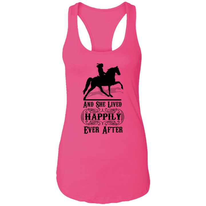 HAPPILY EVER AFTER (TWH Pleasure) Blk NL1533 Ladies Ideal Racerback Tank
