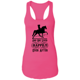 HAPPILY EVER AFTER (TWH Pleasure) Blk NL1533 Ladies Ideal Racerback Tank