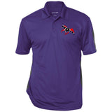 Rebel on the Rail Tennessee Walking Horse Pleasure ST695 Performance Textured Three-Button Polo