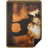 BLACK HORSE 1 BSHL Premium Black Sherpa Blanket 60x80