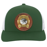 DOUG BARNES (Legends Series) Round Leather Patch 104C Trucker Snap Back - Patch