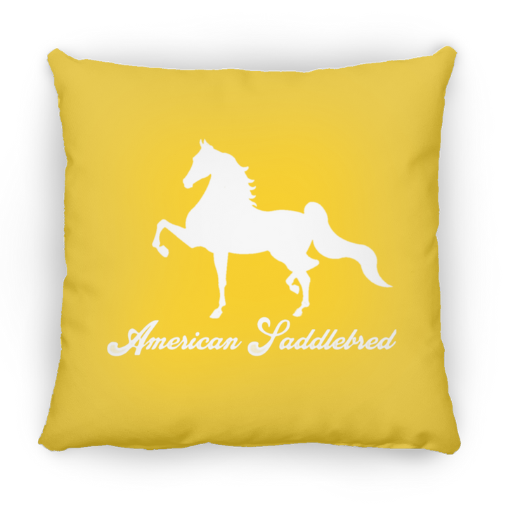 AMERICAN SADDLEBRED (DESIGN 1) WHITE 4HORSE PILLOWS THREE SIZES