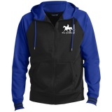 MISSOURI FOX TROTTER (white) 4HORSE ST236 Men's Sport-Wick® Full-Zip Hooded Jacket