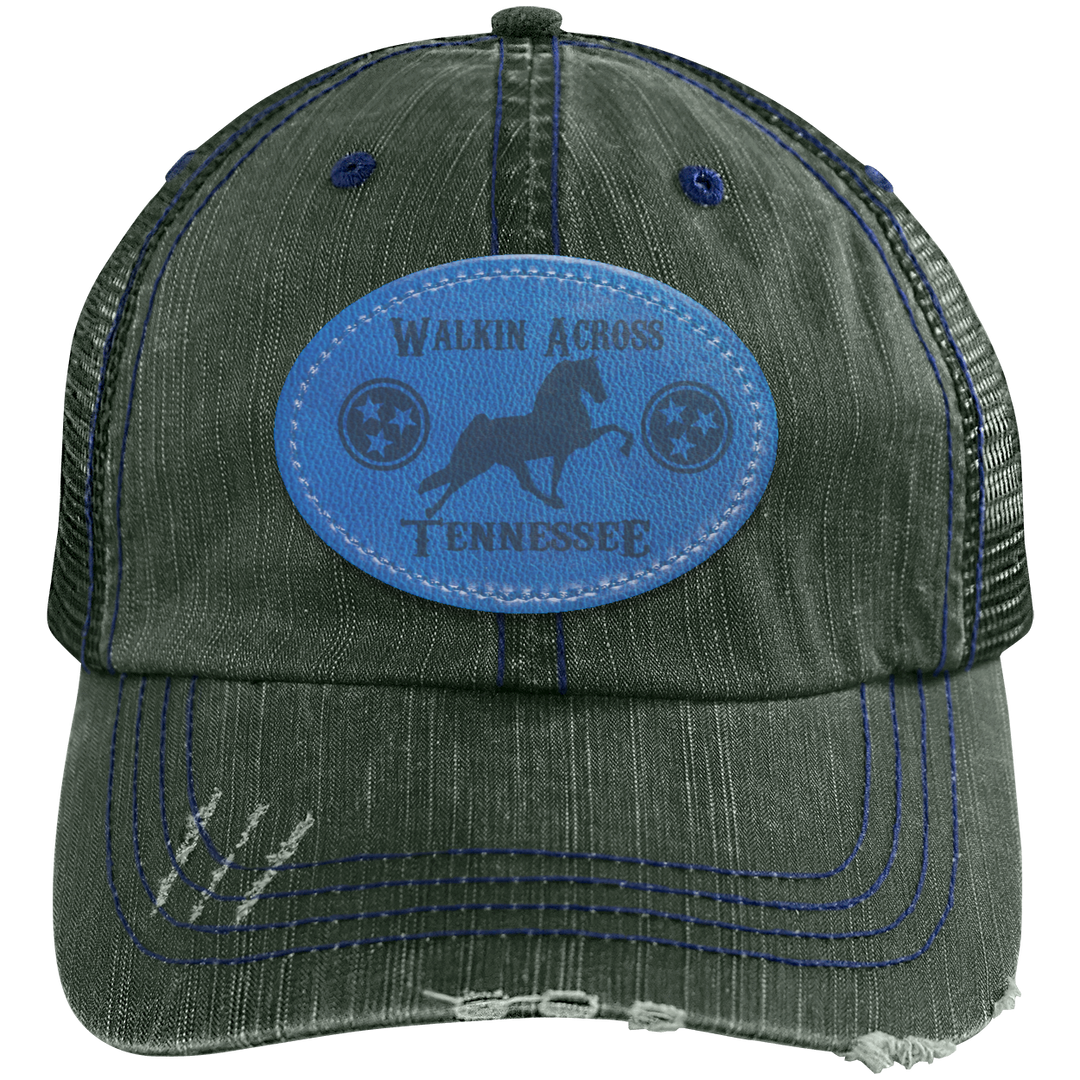 WALKIN ACROSS TENNESSEE TWH 6990 Distressed Unstructured Trucker Cap - Patch