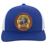 BLAISE BROCCARD (Legends Series) Round Leather Patch 104C Trucker Snap Back - Patch