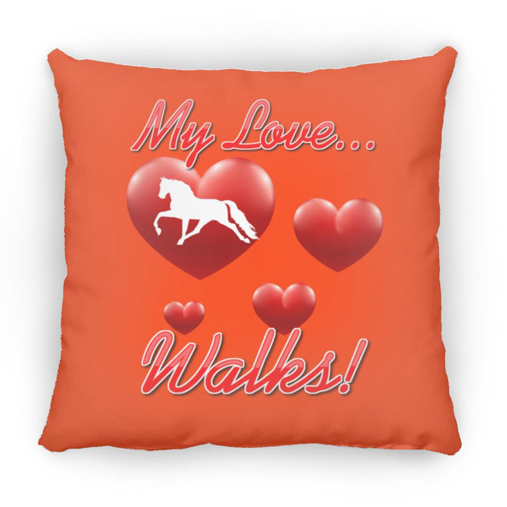 MY LOVE WALKS (Pleasure) ZP16 Medium Square Pillow