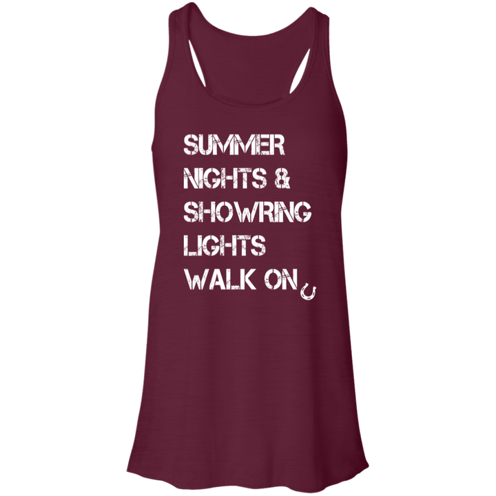Summer Nights Showring Lights Walk On B8800 Flowy Racerback Tank