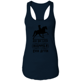 HAPPILY EVER AFTER (TWH Pleasure) Blk NL1533 Ladies Ideal Racerback Tank
