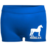 MORGAN 2 1232 Ladies' Fitted Moisture-Wicking 2.5 inch Inseam Shorts
