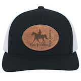 MISSOURI FOX TROTTER ON LEATHER 104C Trucker Snap Back - Patch