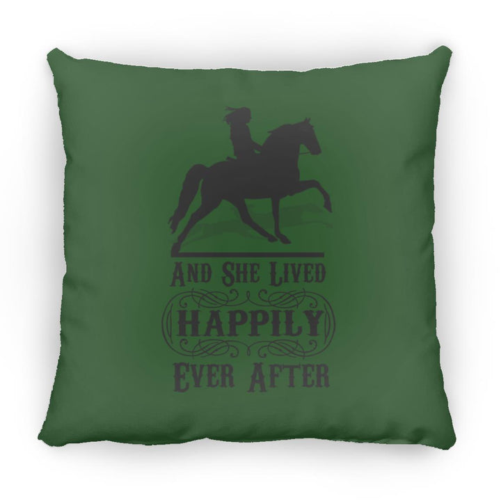 HAPPILY EVER AFTER (TWH Pleasure) Blk ZP18 Large Square Pillow