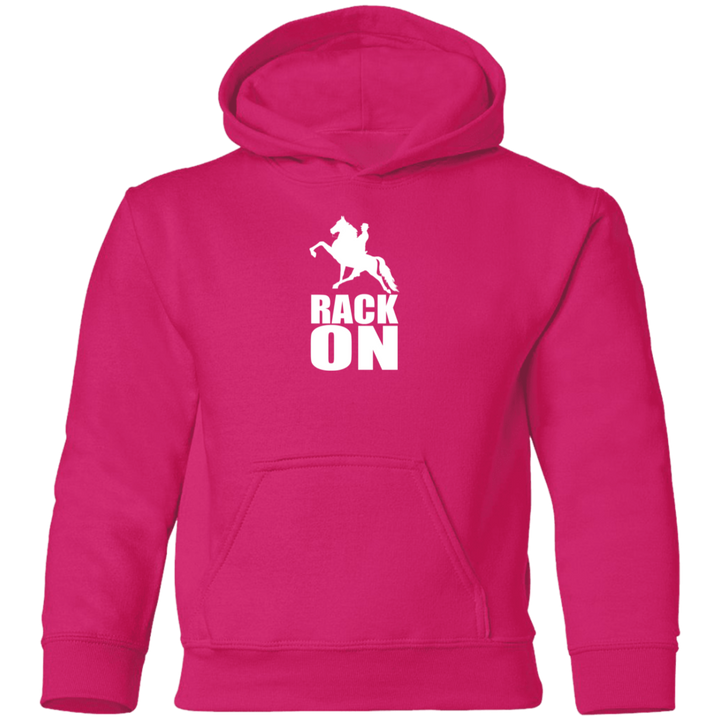 RACK ON RACKING (WHITE ART) G185B Youth Pullover Hoodie