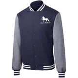 American Saddlebred 2 (white) ST270 Fleece Letterman Jacket