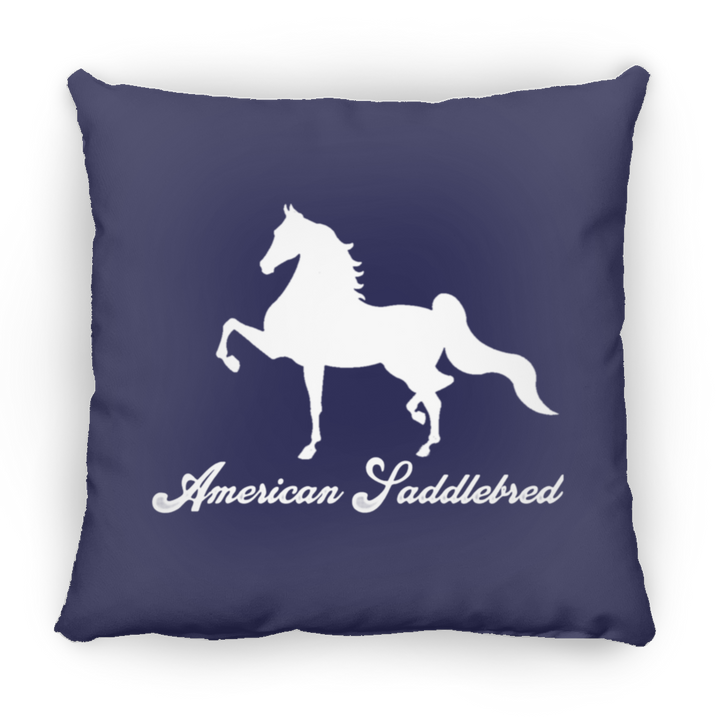 AMERICAN SADDLEBRED (DESIGN 1) WHITE 4HORSE PILLOWS THREE SIZES