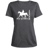 MISSOURI FOX TROTTER (white) 4HORSE LST360 Ladies' Heather Scoop Neck Performance Tee