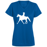 Missouri Fox Trotter LADY FINAL ART WHITE 1790 Ladies’ Moisture-Wicking V-Neck Tee