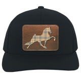 TENNESSEE WALKING HORSE PERFORMANCE LEATHER BURBURY 104C Trucker Snap Back - Patch