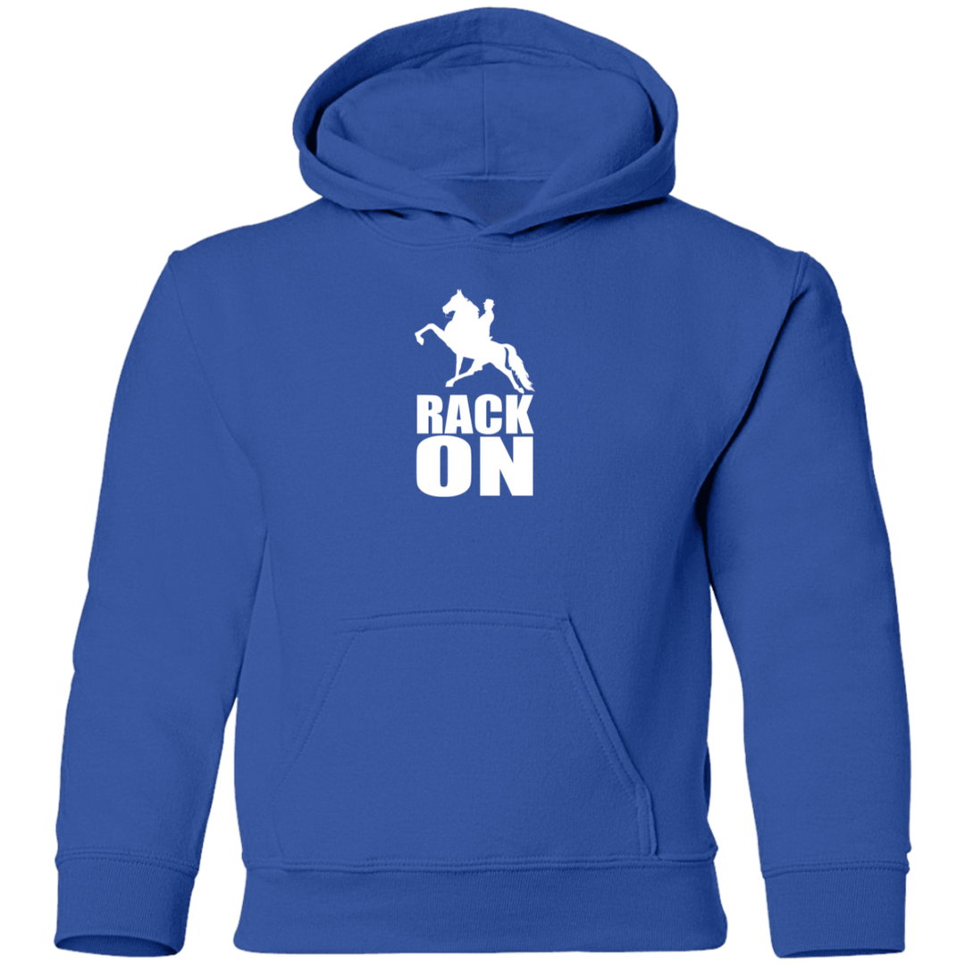 RACK ON RACKING (WHITE ART) G185B Youth Pullover Hoodie