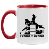 TURNIN AND BURNIN BARREL RACING 4HORSE AM11OZ 11 oz. Accent Mug