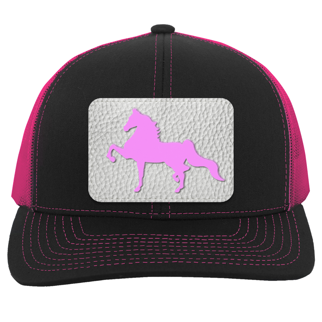 AMERICAN SADDLEBRED PINK 104C Trucker Snap Back - Patch