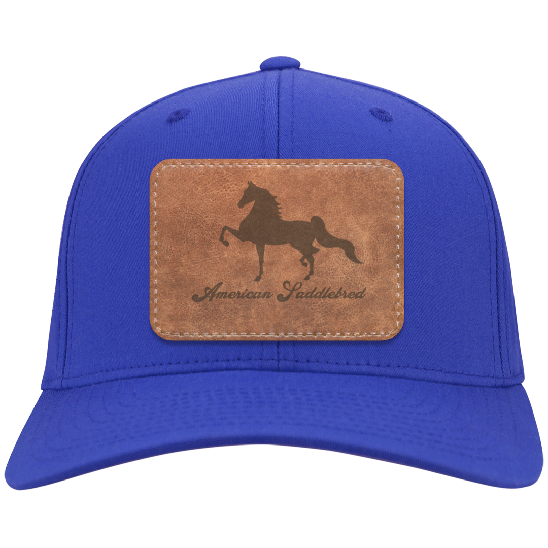 AMERICAN SADDLEBRED ON LEATHER CP80 Twill Cap - Patch