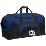 I RIDE A WALKING HORSE B (WHITE) BG99 Colorblock Sport Duffel