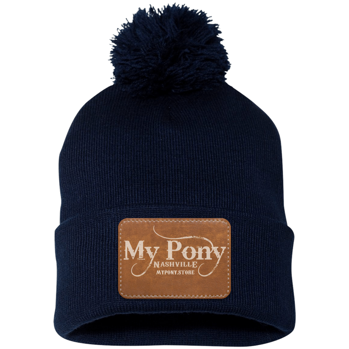 MY PONY NASHVILLE SP15 Pom Pom Knit Cap - Patch