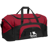 I RIDE A WALKING HORSE B (WHITE) BG99 Colorblock Sport Duffel