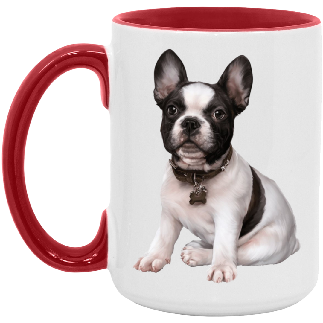 FRENCHIE PUPPY (5) AM15OZ 15oz. Accent Mug