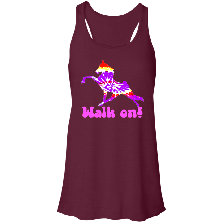 TIE DYE WALK ON B8800 Flowy Racerback Tank