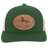 AMERICAN SADDLEBRED ON LEATHER 104C Trucker Snap Back - Patch