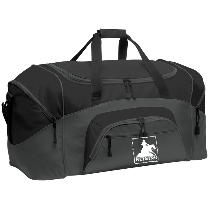 REINING STYLE 1 (WHITE) 4HORSE BG99 Colorblock Sport Duffel