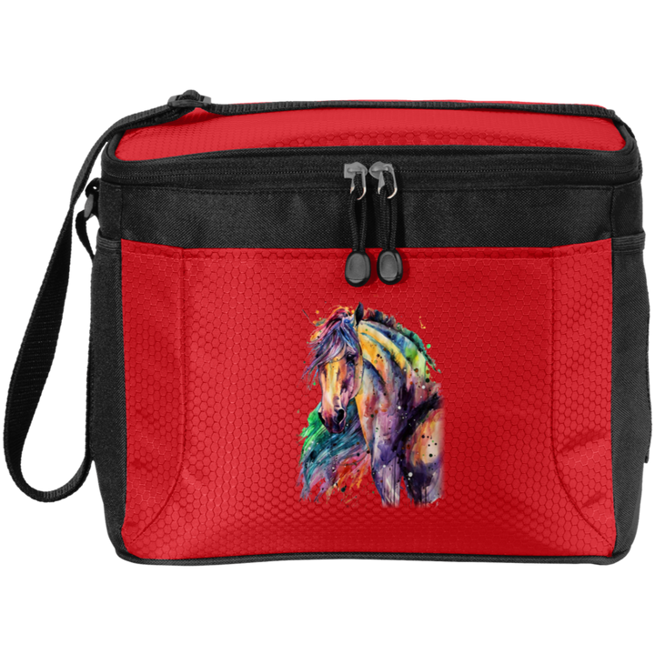 EQUINE ABSTRACT 1 4HORSE BG513 12-Pack Cooler