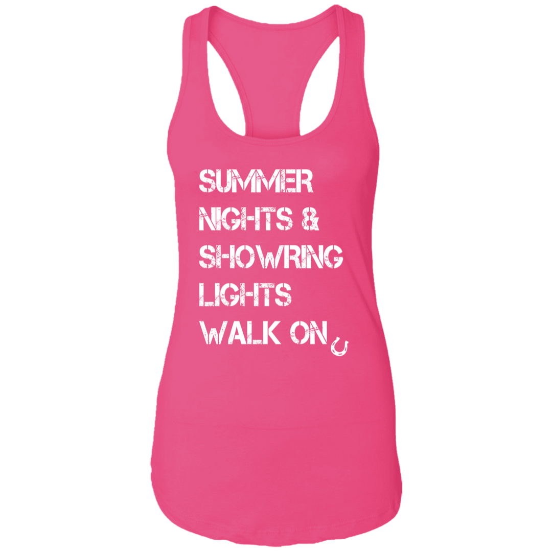 Summer Nights Showring Lights Walk On NL1533 Ladies Ideal Racerback Tank